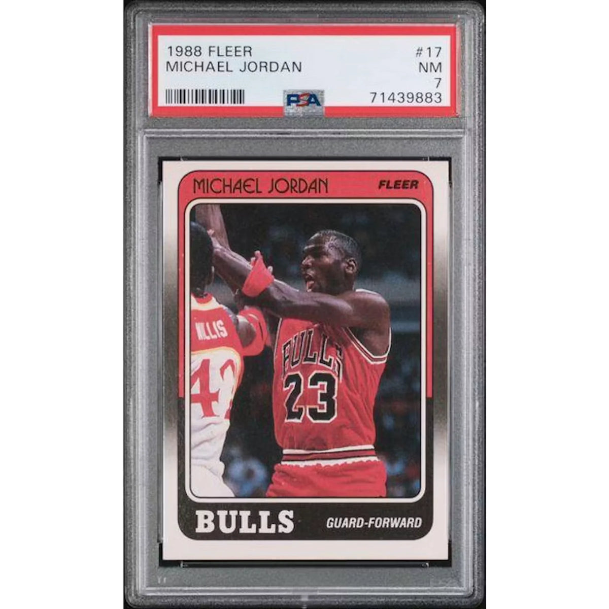 Michael Jordan 1988 Fleer #17 Basketball Card | PSA 7 | P6578168