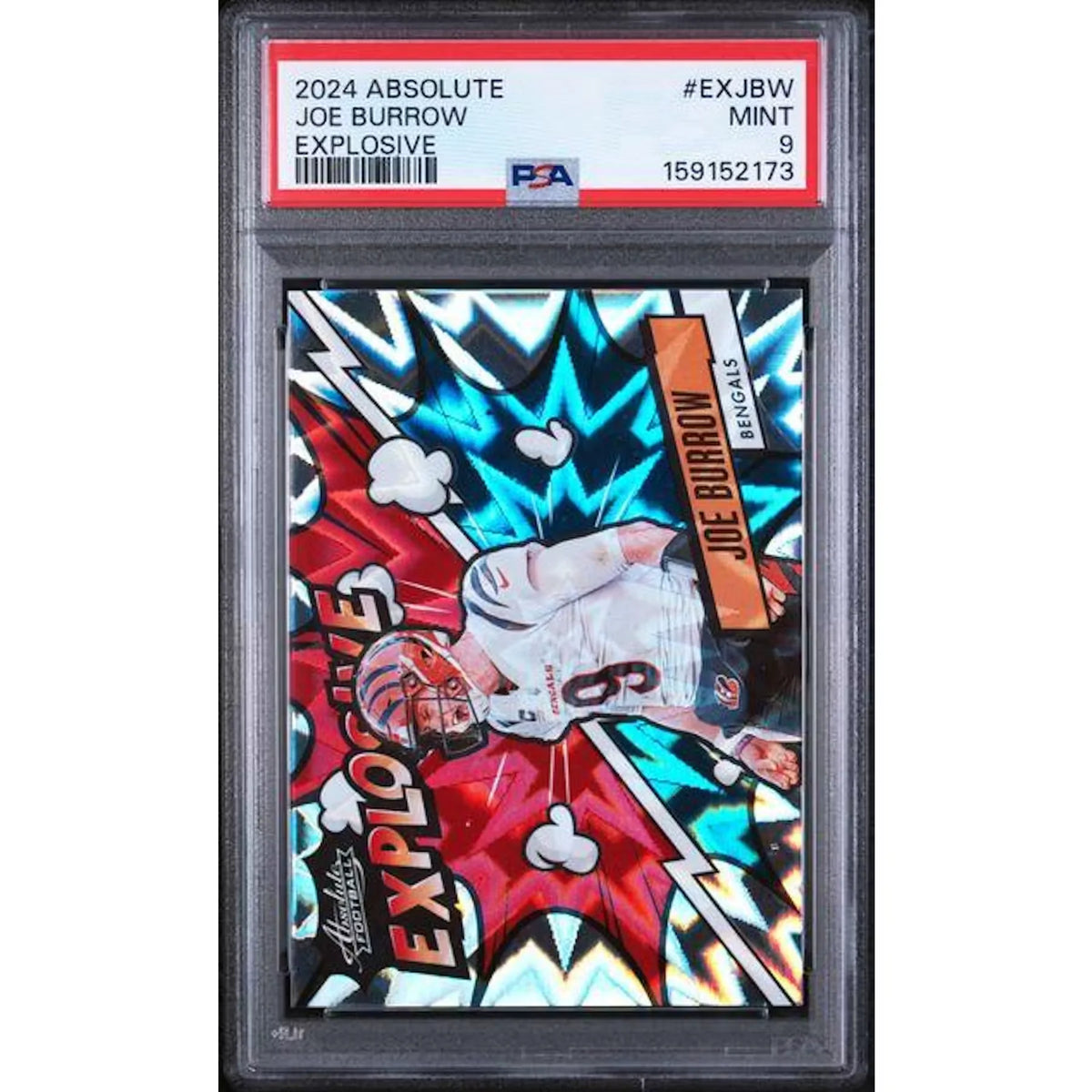 Joe Burrow 2024 Panini Absolute Explosive Card | PSA 9 | P6578314