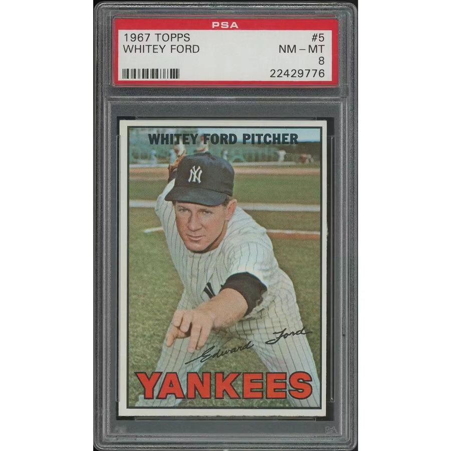 1967 Topps Baseball #5 Whitey Ford | PSA 8 NM-MT | P6578360