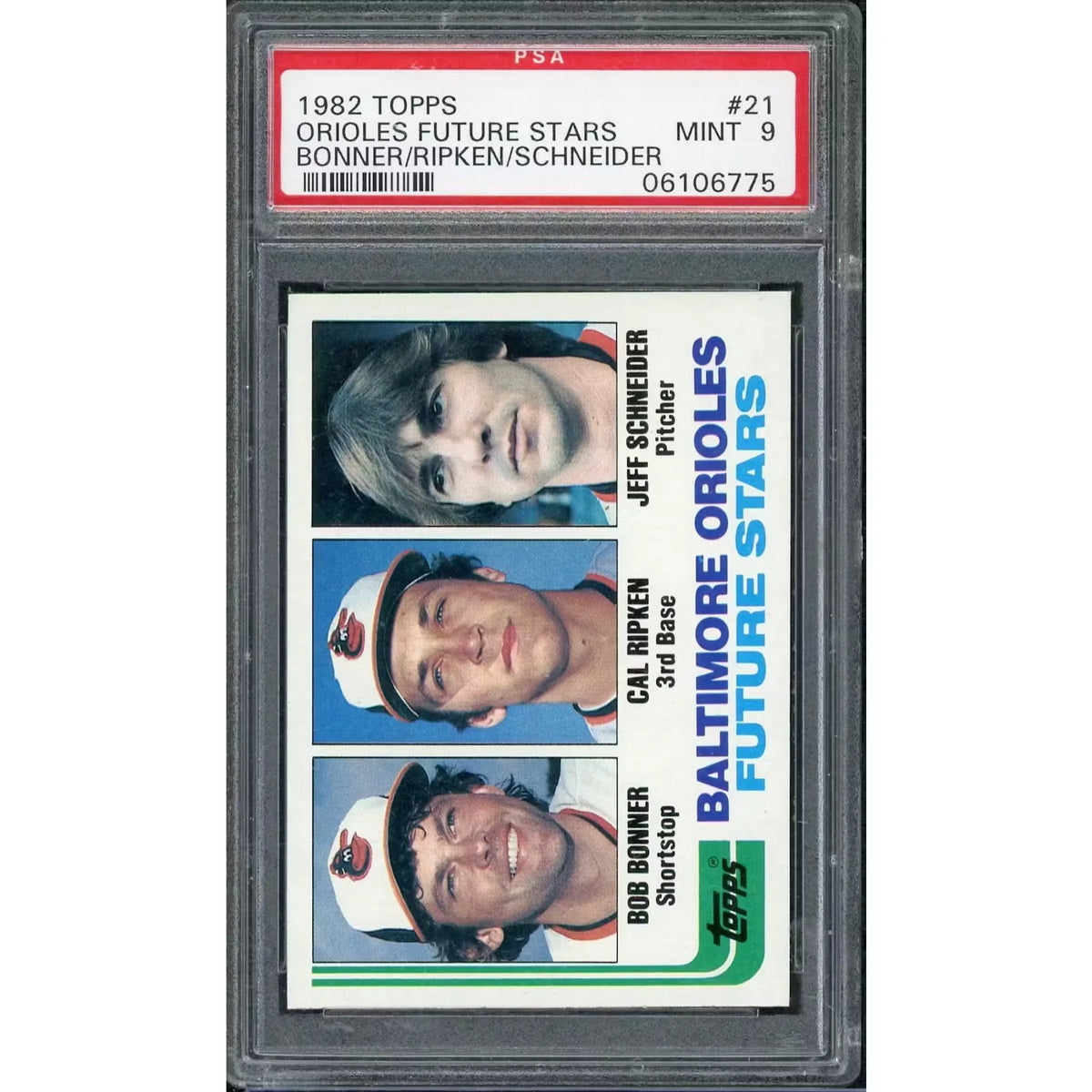 1982 Topps Orioles Future Stars Rookie #21 | PSA 9 | P6578361
