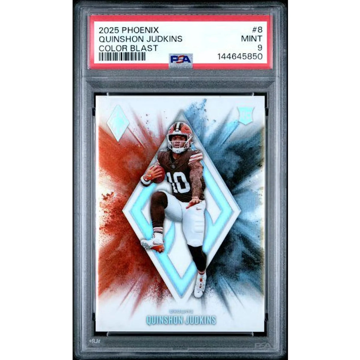 Quinshon Judkins 2025 Panini Phoenix Color Blast #8 Card | PSA 9 | P6578362