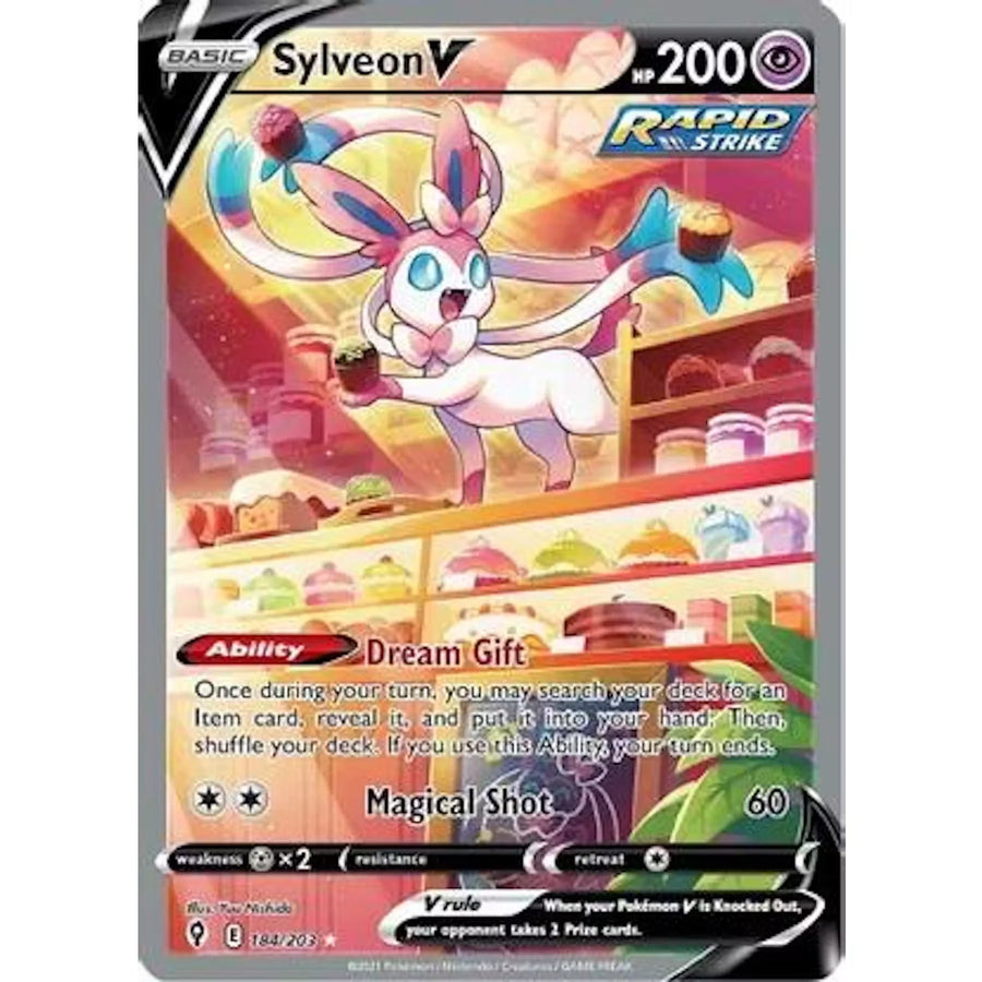 Pokemon Evolving Skies Sylveon V 184/203 | Near Mint Single | P6578399