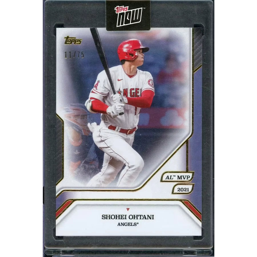 Shohei Ohtani 2025 Topps Now 2021 MVP Purple Foil Card | #6/75 | P6578430