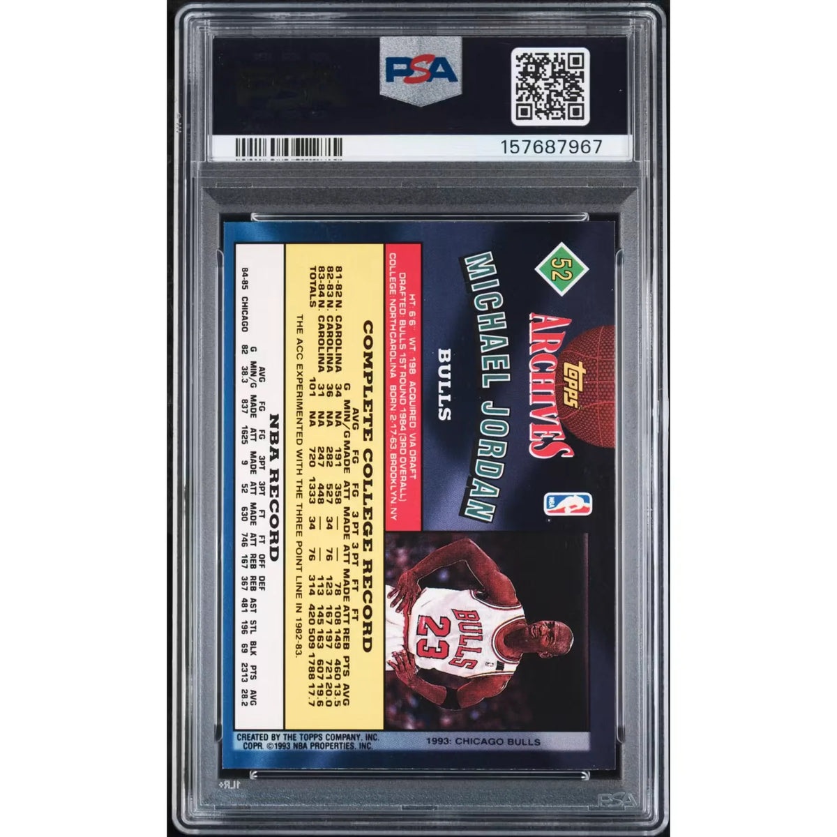 Michael Jordan 1992 Topps Archives #52 | PSA 8 | P6578520