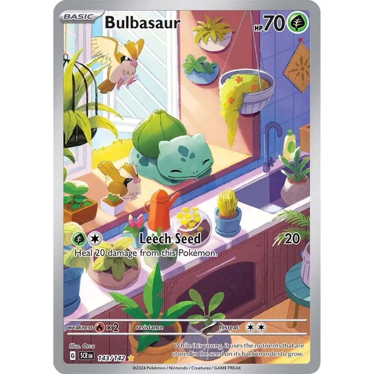 Bulbasaur 143/142 Pokemon Stellar Crown Card | Near Mint | P6578601