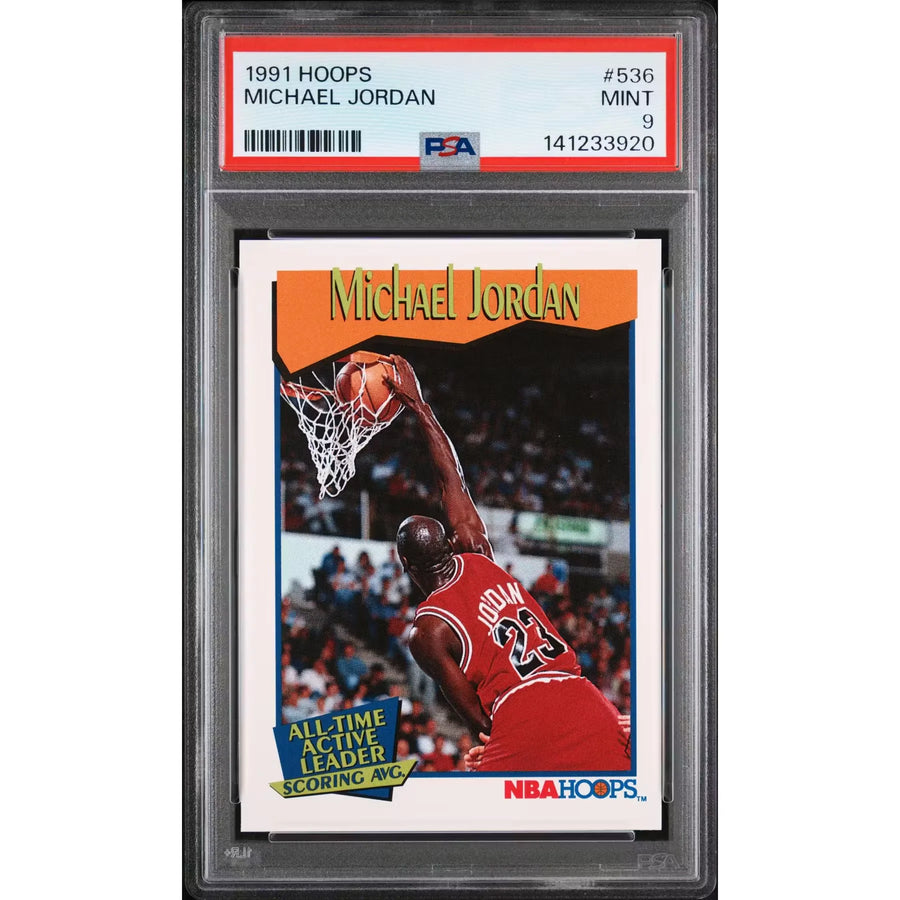 Michael Jordan 1991 Hoops #536 | PSA 9 | P6578629