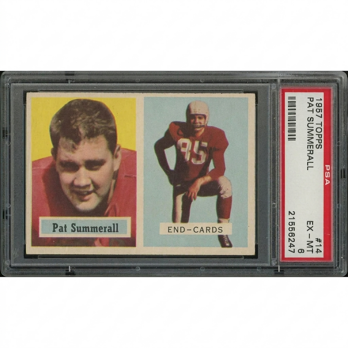Pat Summerall 1957 Topps Football #14 | PSA 6 (EX-MT) | P6578704