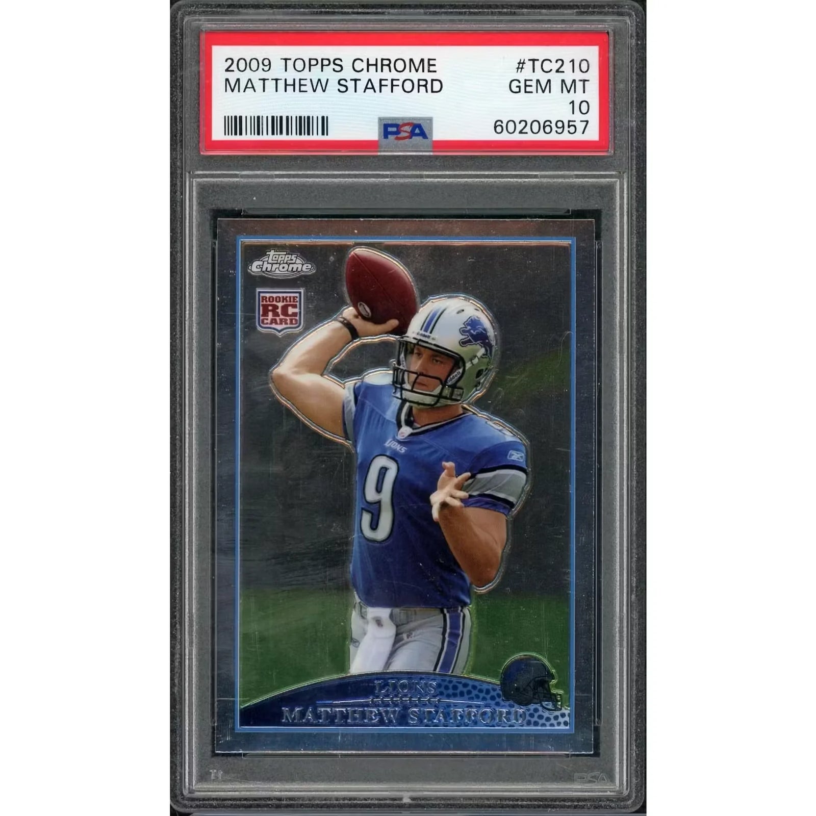 Matthew Stafford 2009 Topps Chrome Rookie Card #TC210 | PSA 10