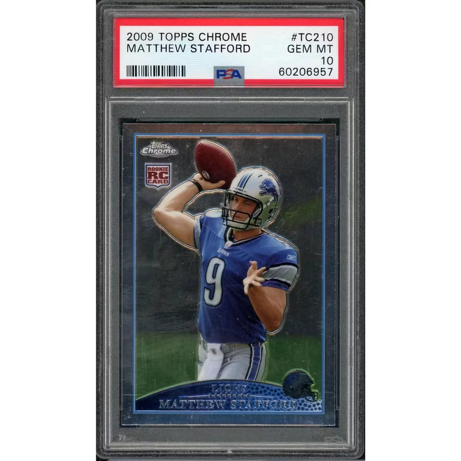 Matthew Stafford 2009 Topps Chrome Rookie Card #TC210 | PSA 10