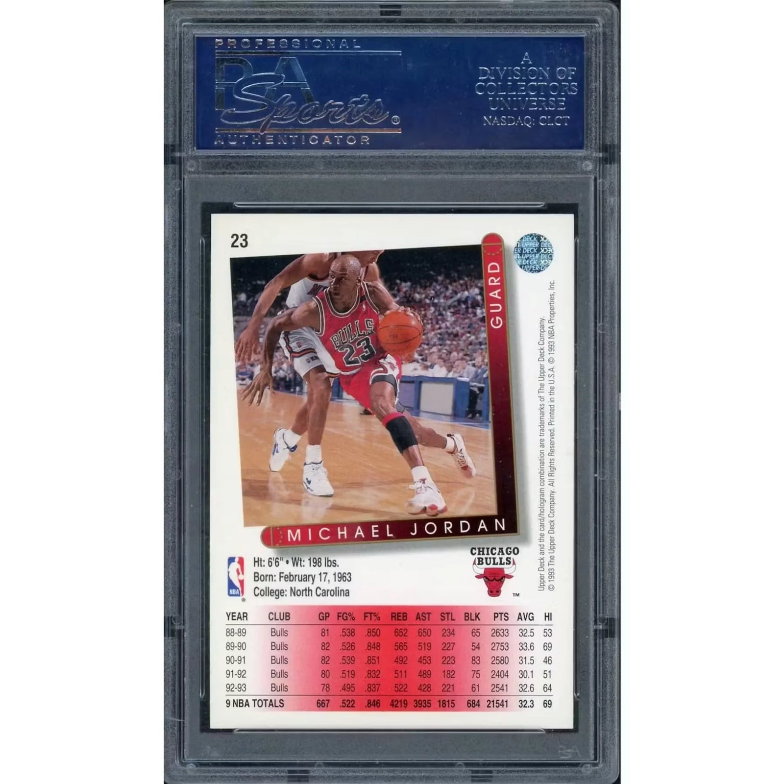 Michael Jordan 1993 Upper Deck #23 | PSA 10