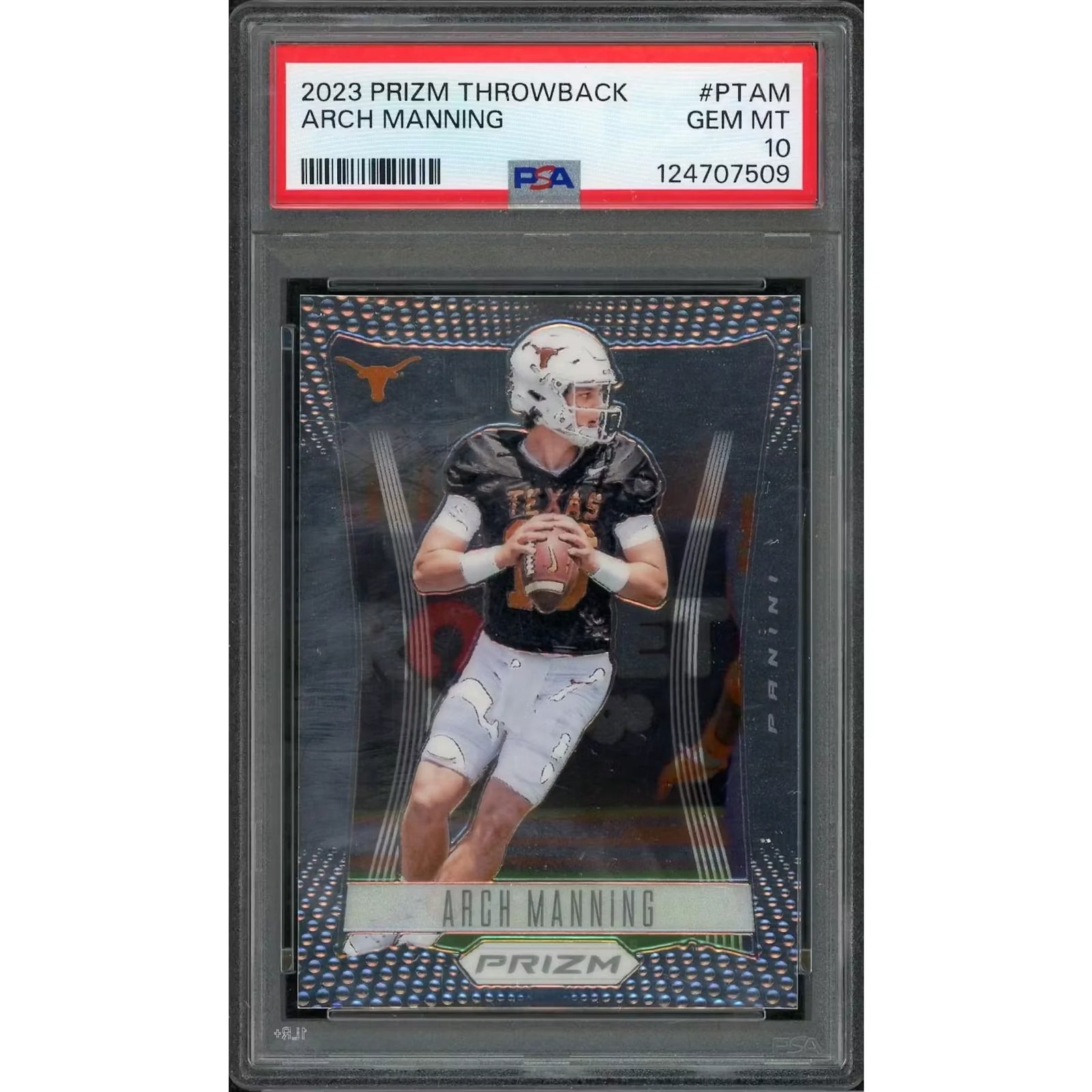 Arch Manning 2023 Panini Prizm Throwback #PTAM | PSA 10