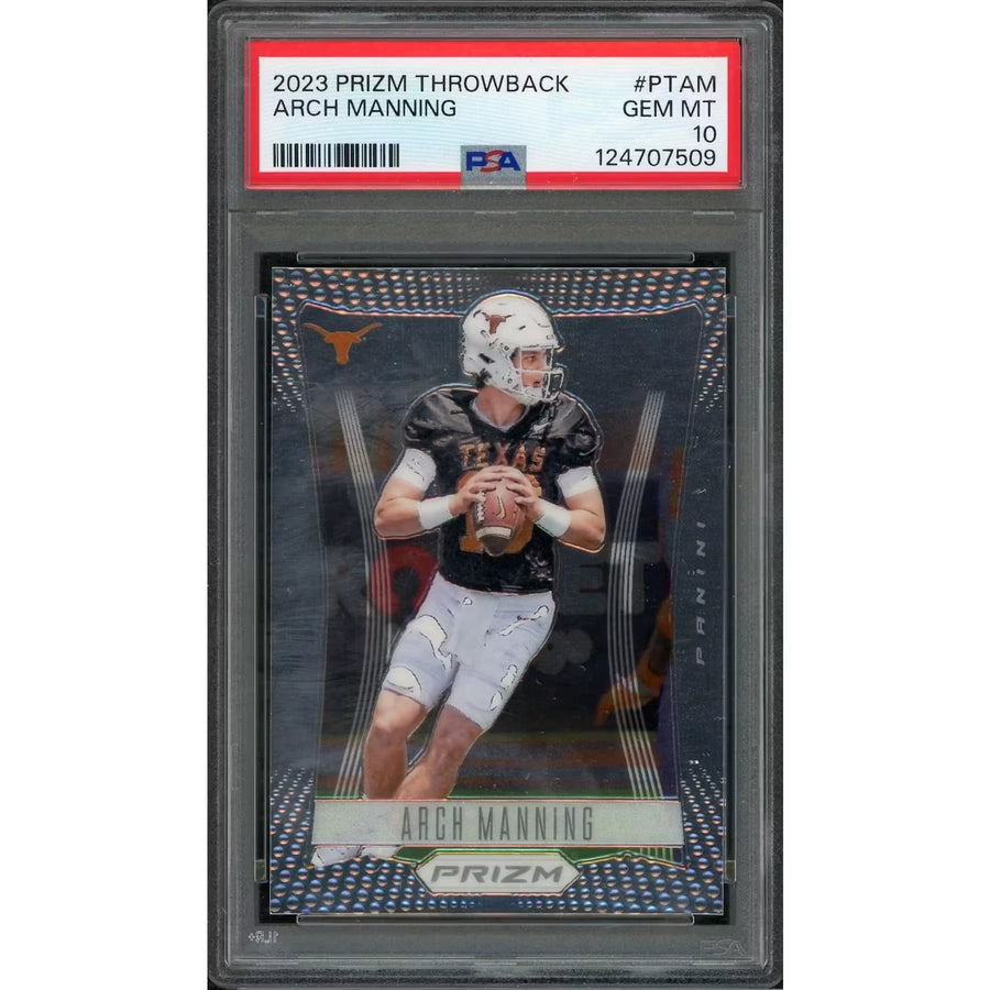 Arch Manning 2023 Panini Prizm Throwback #PTAM | PSA 10