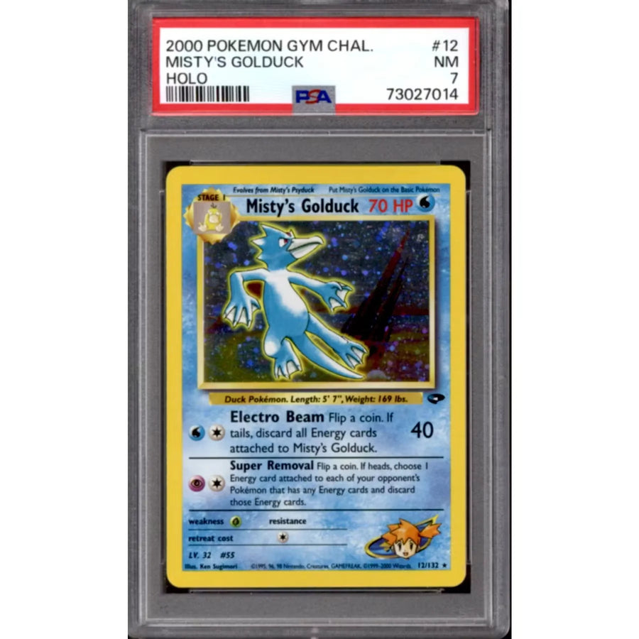 Pokemon Gym Challenge Misty's Golduck 12/132 | PSA 7