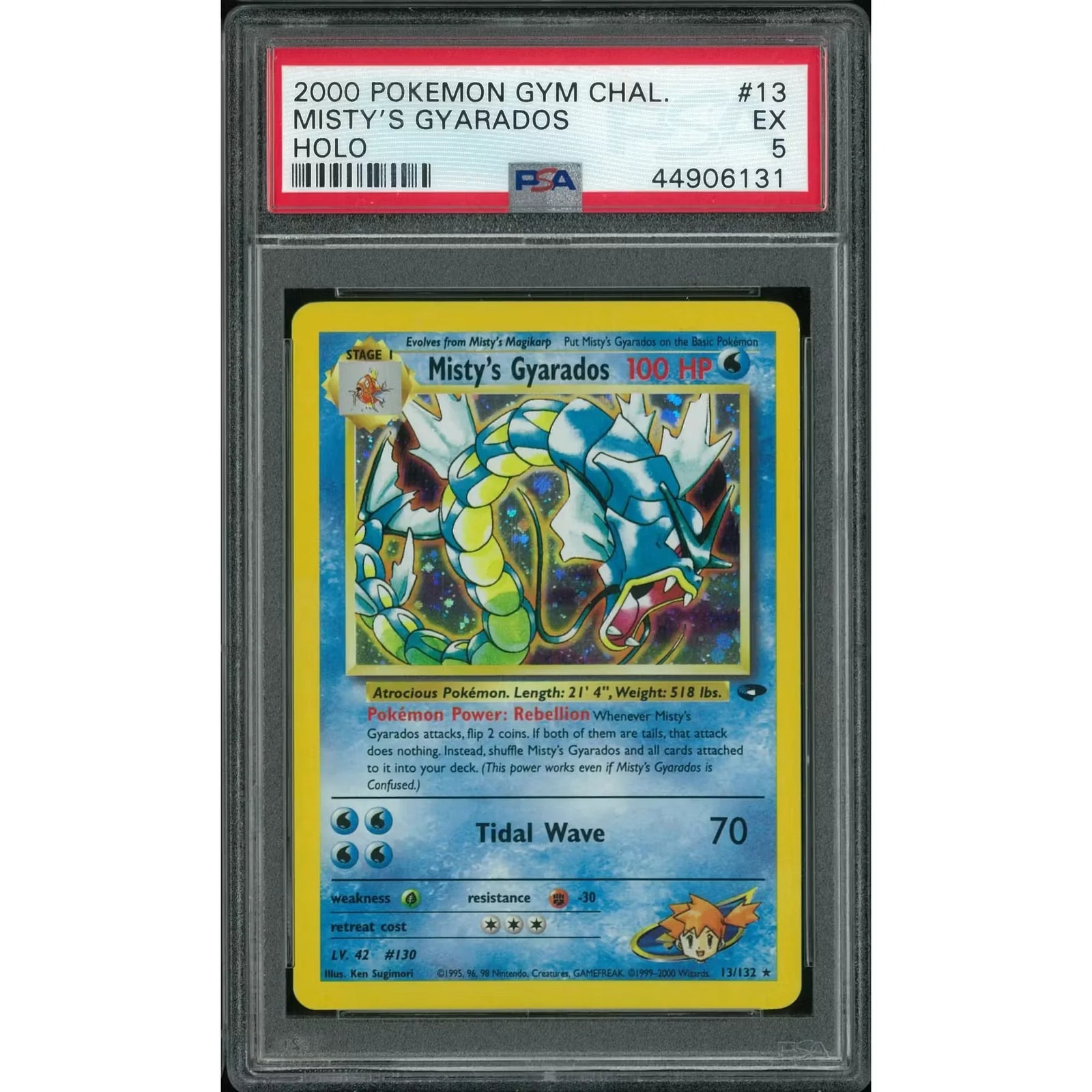 Pokemon Gym Challenge Misty's Gyarados 13/132 | PSA 5