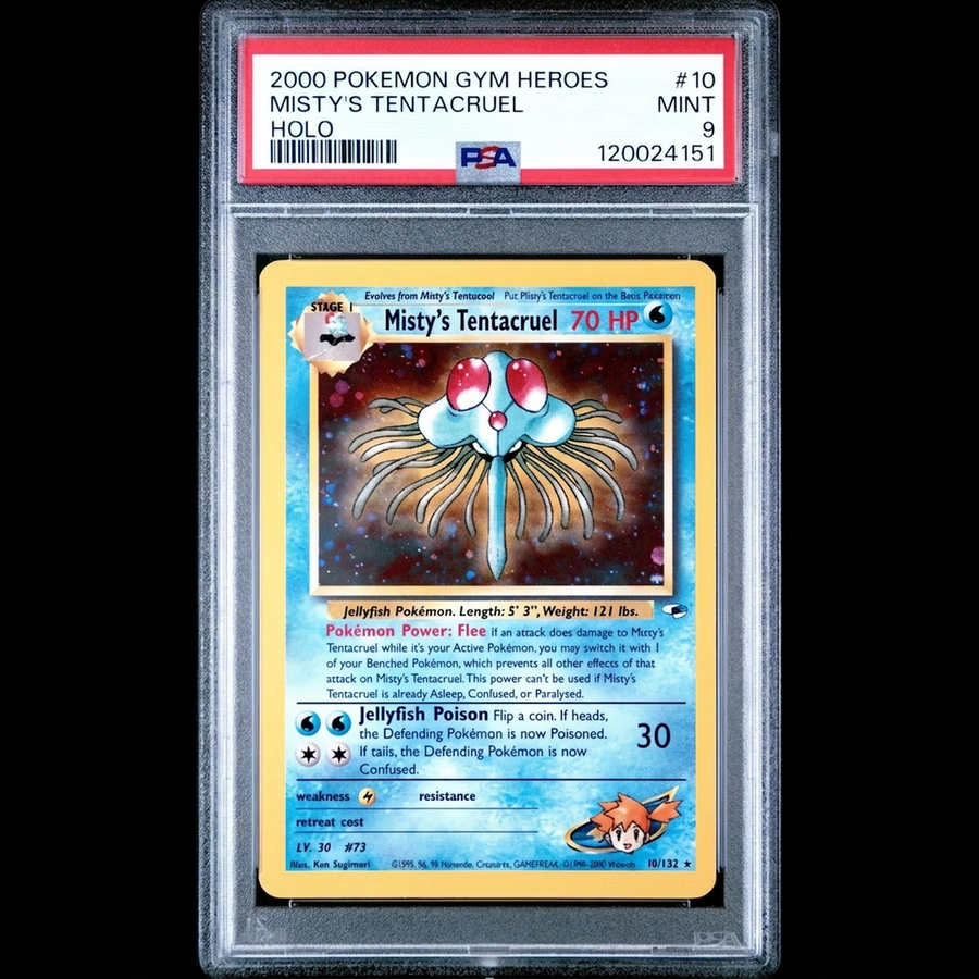 Misty's Tentacruel 10/132 Pokemon Card | PSA 9 Gym Heroes
