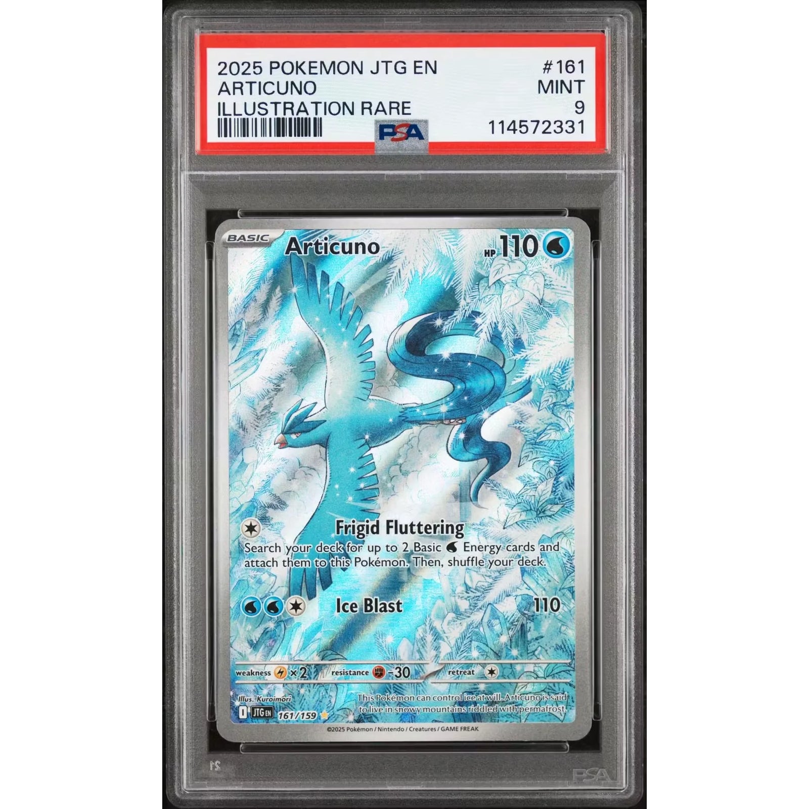 Articuno 161/159 PSA 9 | Pokemon Journey Together