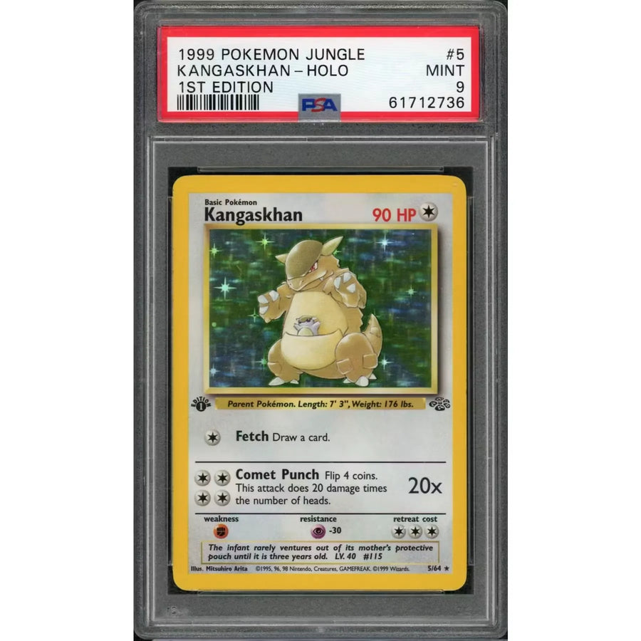 1999 Pokemon Jungle Kangaskhan Holo 1st Edition #5 | PSA 9