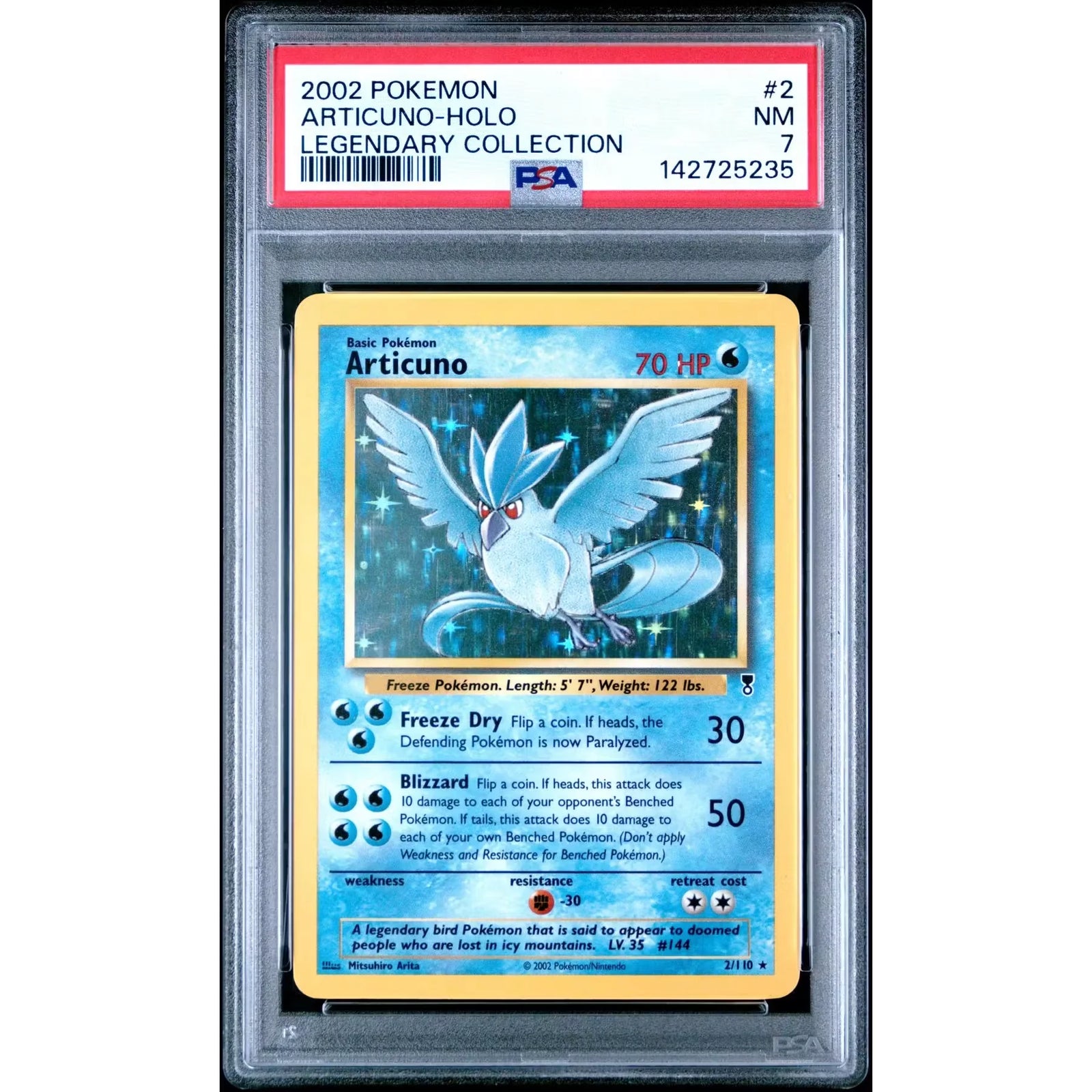 Articuno Pokemon Legendary Collection 2/110 | PSA 7
