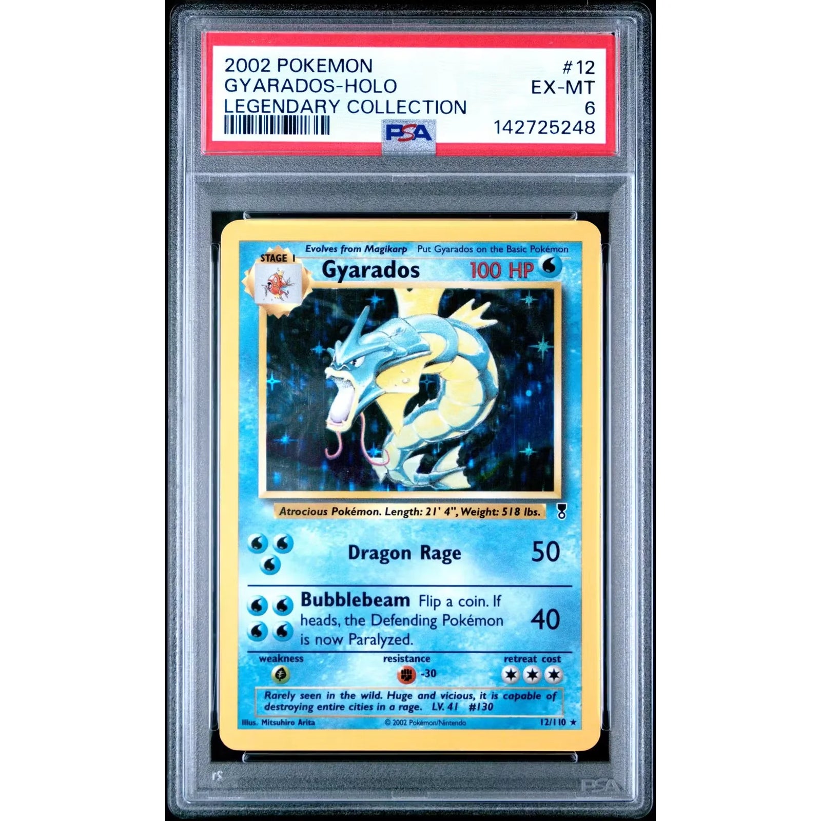 Pokemon Legendary Collection Gyarados 12/110 | PSA 6