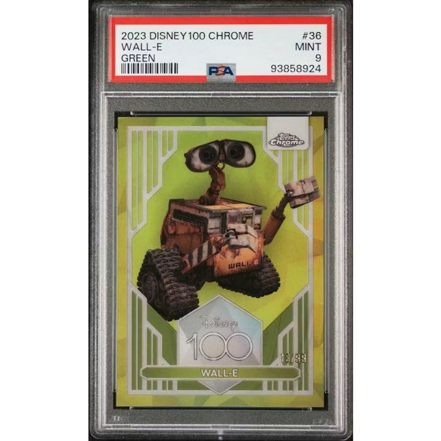 2023 Topps Chrome Disney 100 Wall-E #36 Green Refractor | PSA 9 | P6700460
