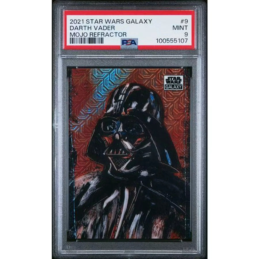 Darth Vader 2021 Topps Chrome Galaxy #9 Card | Mojo Refractor PSA 9 | P6700466