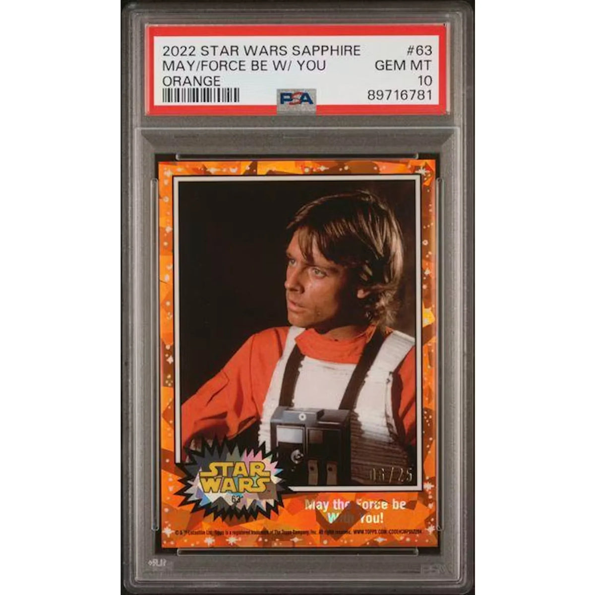 2022 Topps Chrome Sapphire May The Force Be With You #63 | PSA 10 | P6700468