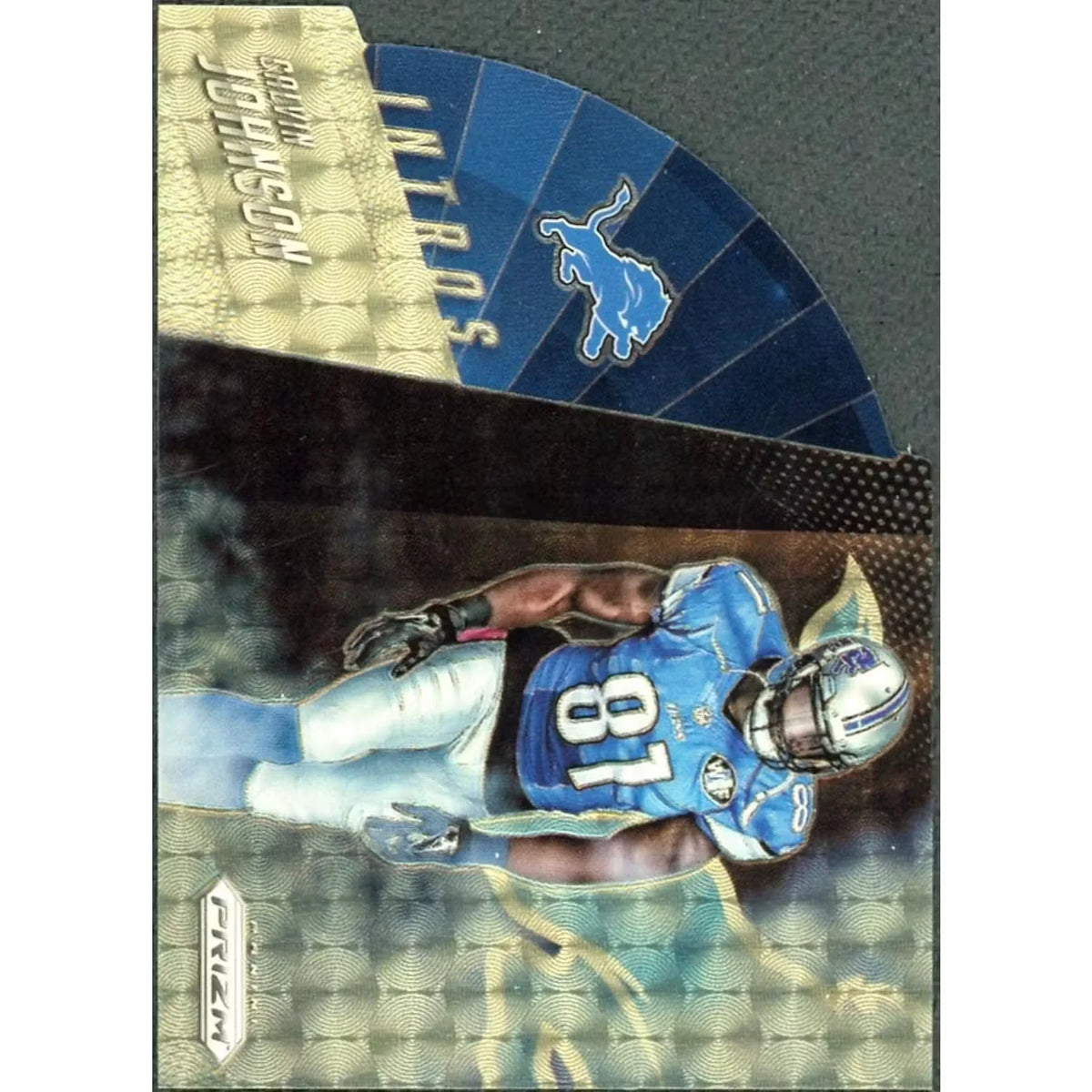 Calvin Johnson 2015 Panini Prizm Intros Gold Vinyl Card | #I6/5 | P6701045