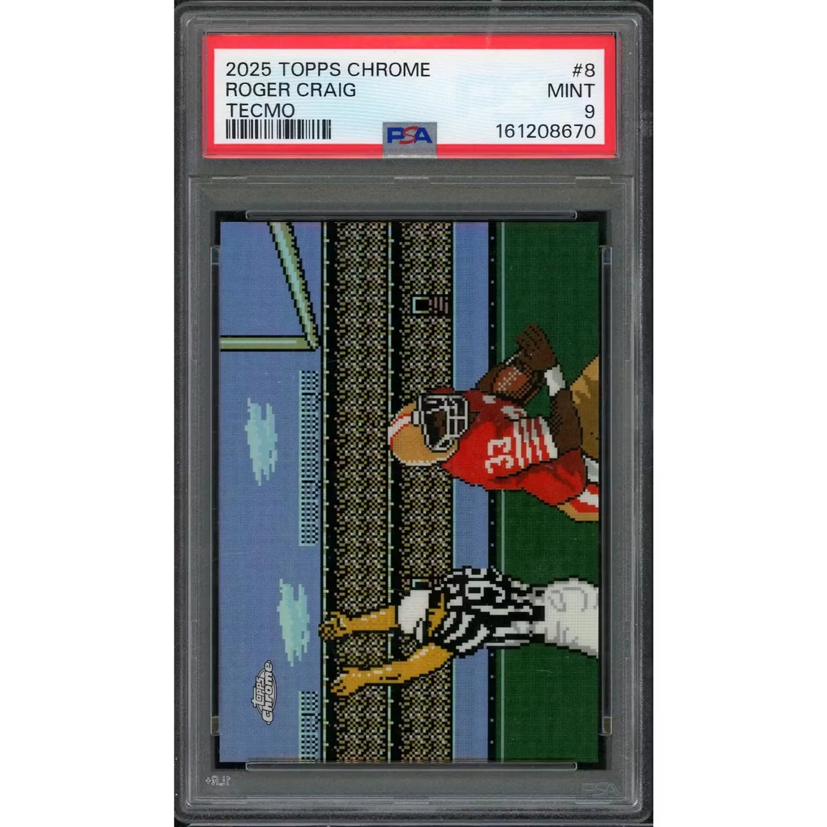 Roger Craig 2025 Topps Chrome Tecmo #8 | PSA 9 | P6701268