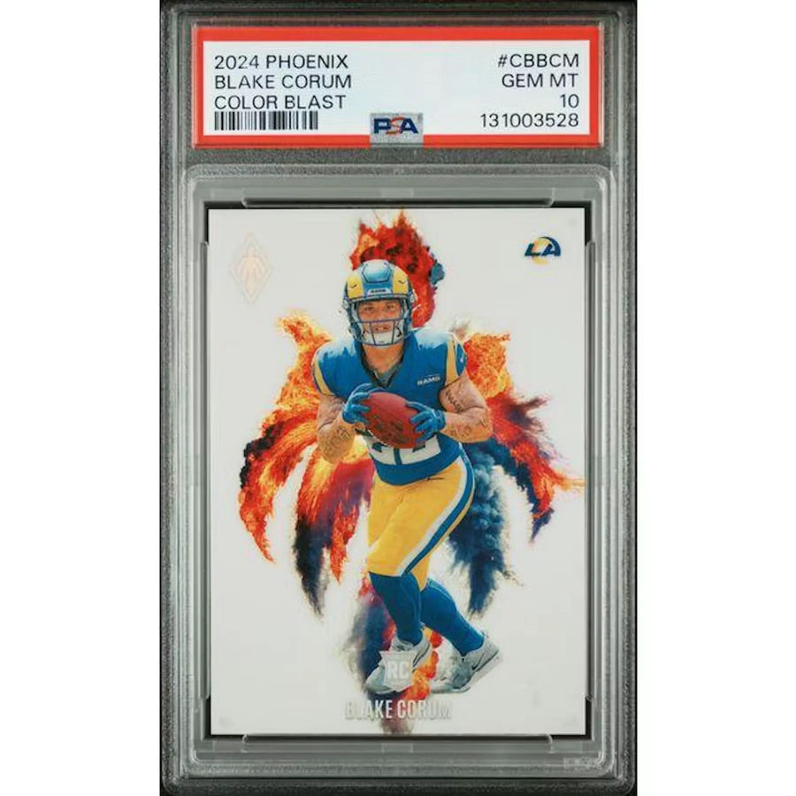 2024 Panini Phoenix Blake Corum Rookie Color Blast #CB-BCM PSA 10 - D2 | P6701636