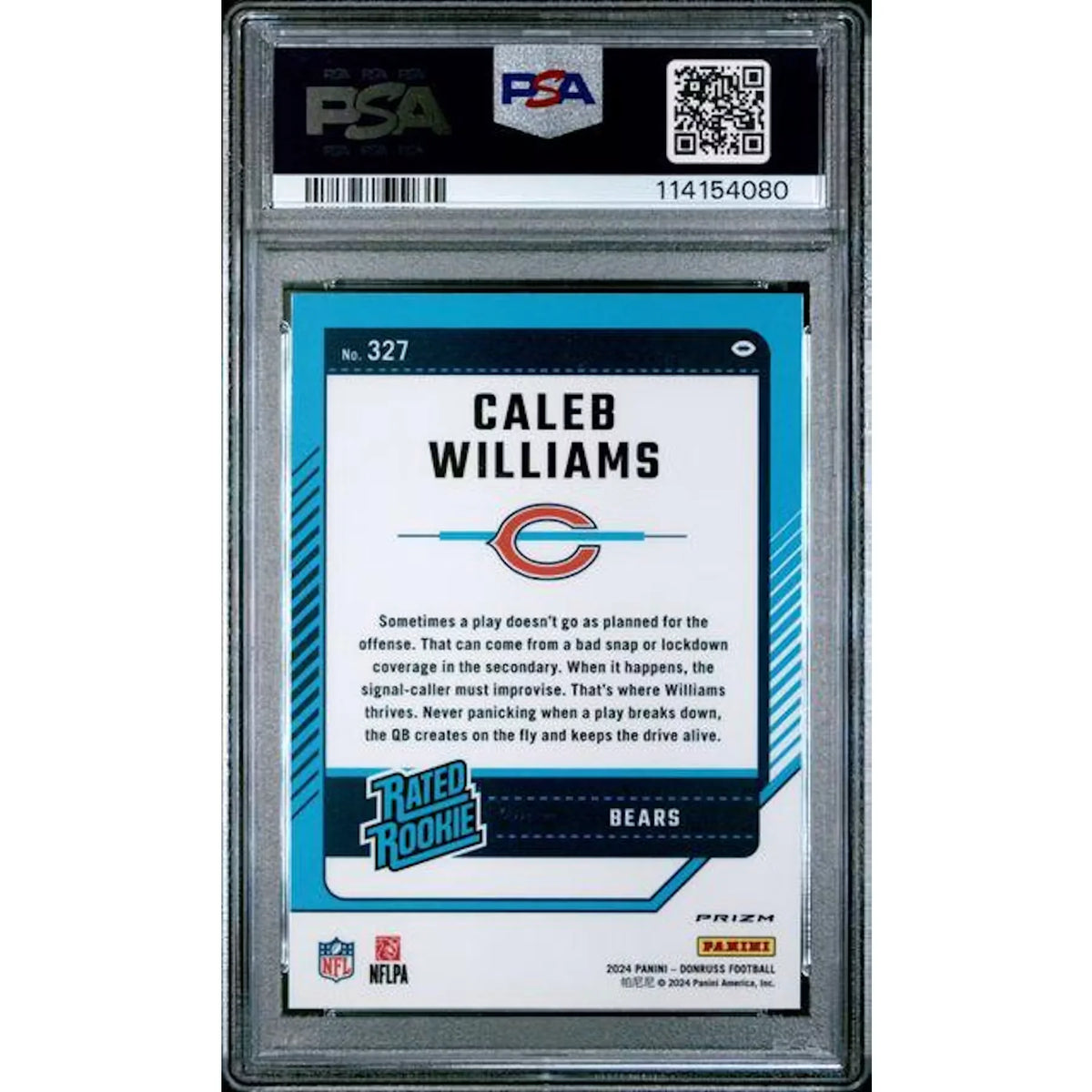 Caleb Williams 2024 Donruss Optic Rated Rookie | Red Pandora #327 PSA 10 | P6701677