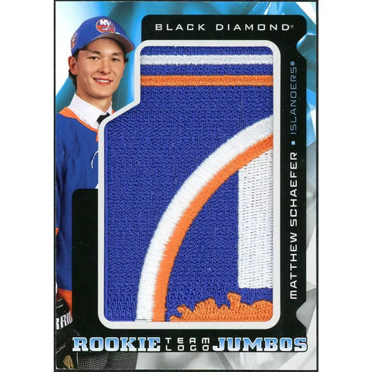 Matthew Schaefer 2025-26 UD Black Diamond Rookie Team Logo Jumbos Card | P6701730