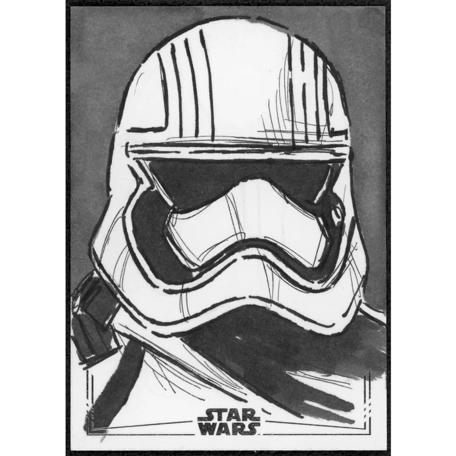Rico Dela Rosa Jr. Signed Star Wars Storm Trooper Sketch | 1/1 Original | P6701851
