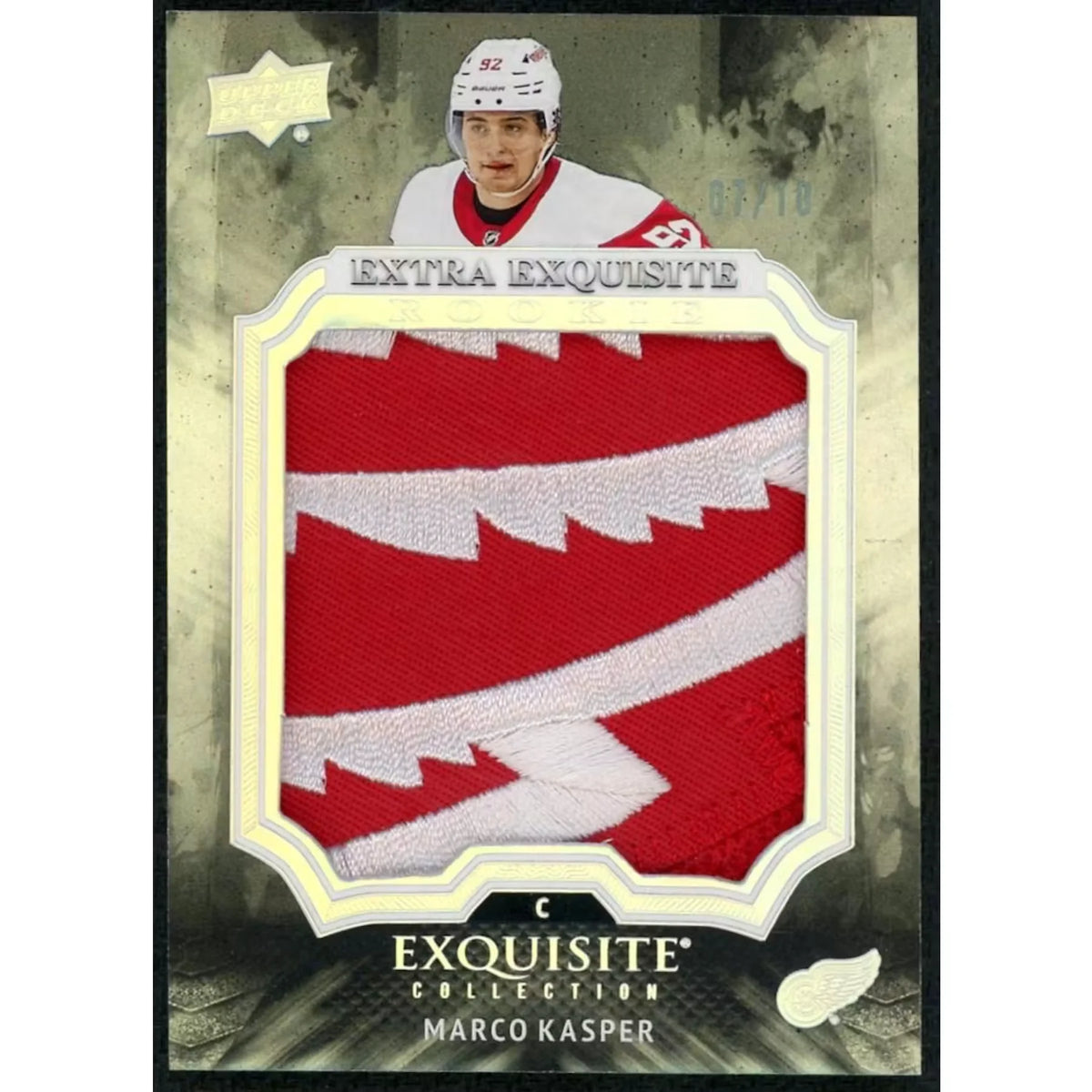 Marco Kasper 2023 Upper Deck Extra Exquisite Rookie Patch Card |/10 | P6701895