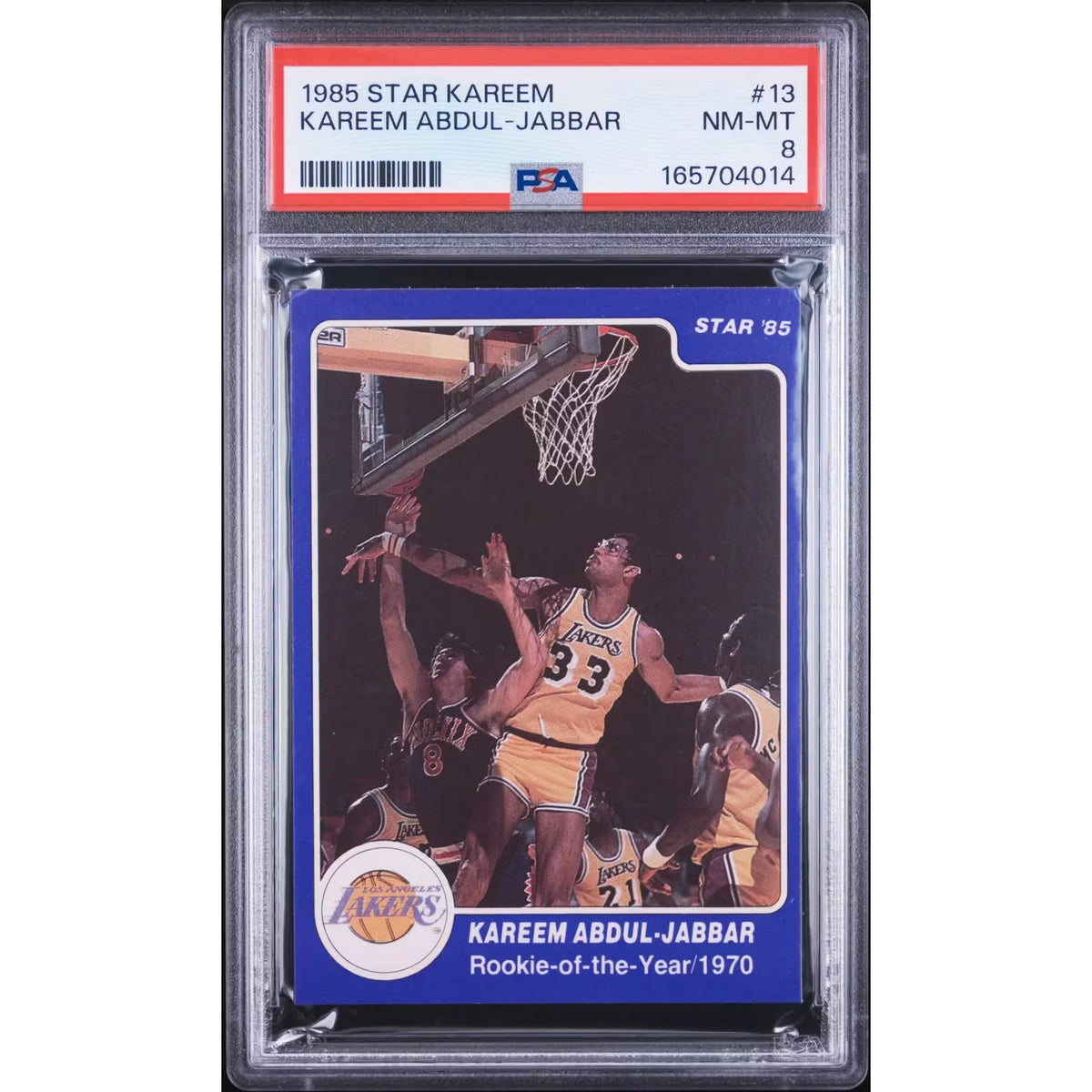 1985 Star Kareem Abdul-Jabbar #13 Basketball Card | PSA 8 | P6701997