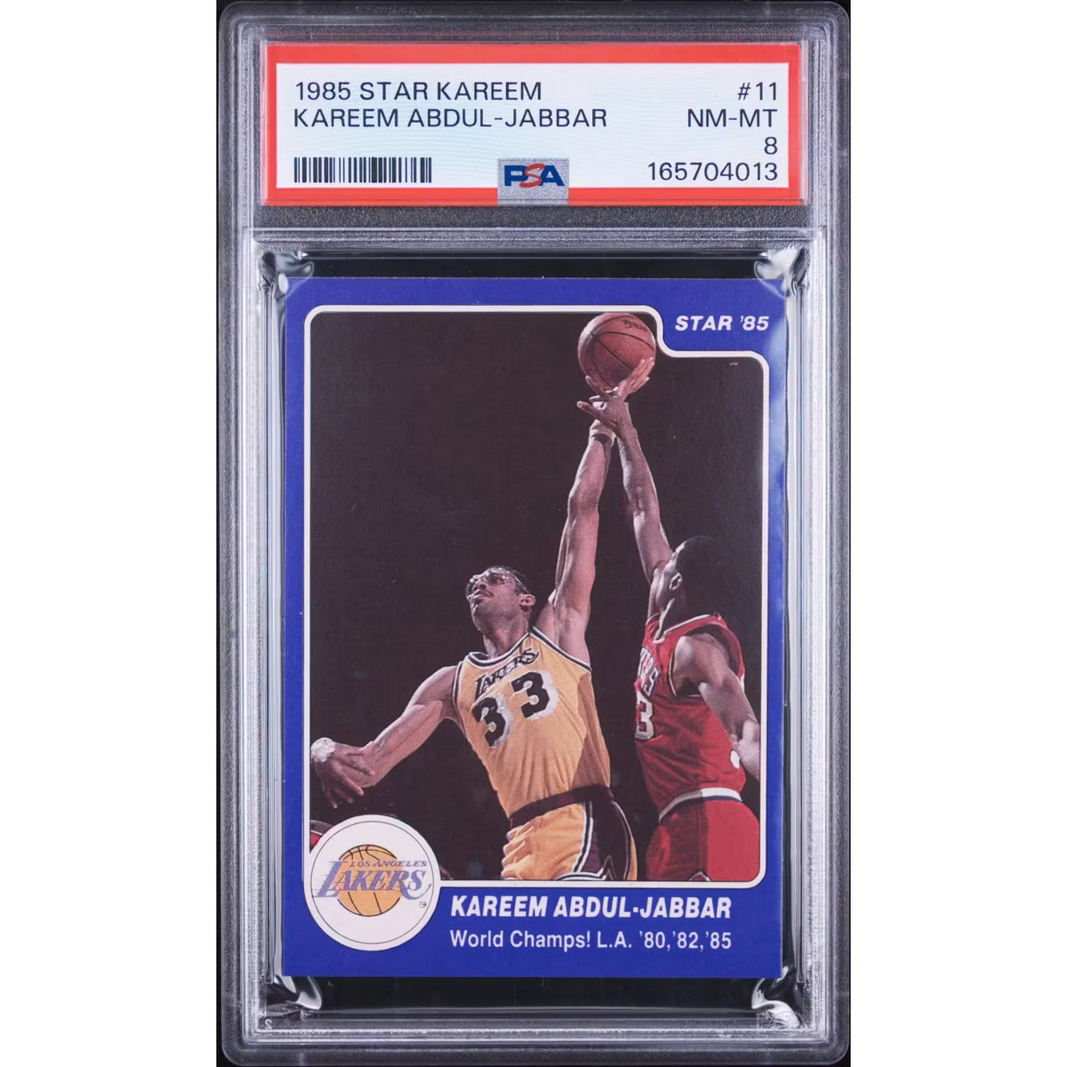 Kareem Abdul-Jabbar 1985 Star Card #11 | PSA 8 | P6701998