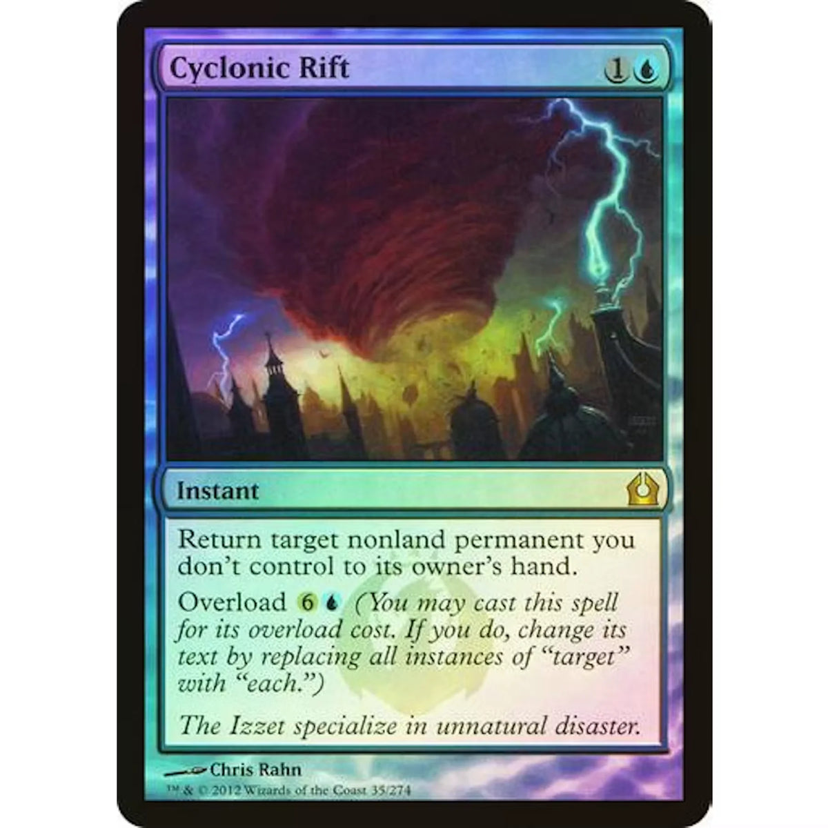 Cyclonic Rift Foil | Return to Ravnica Rare Single | Light Play | P6783605