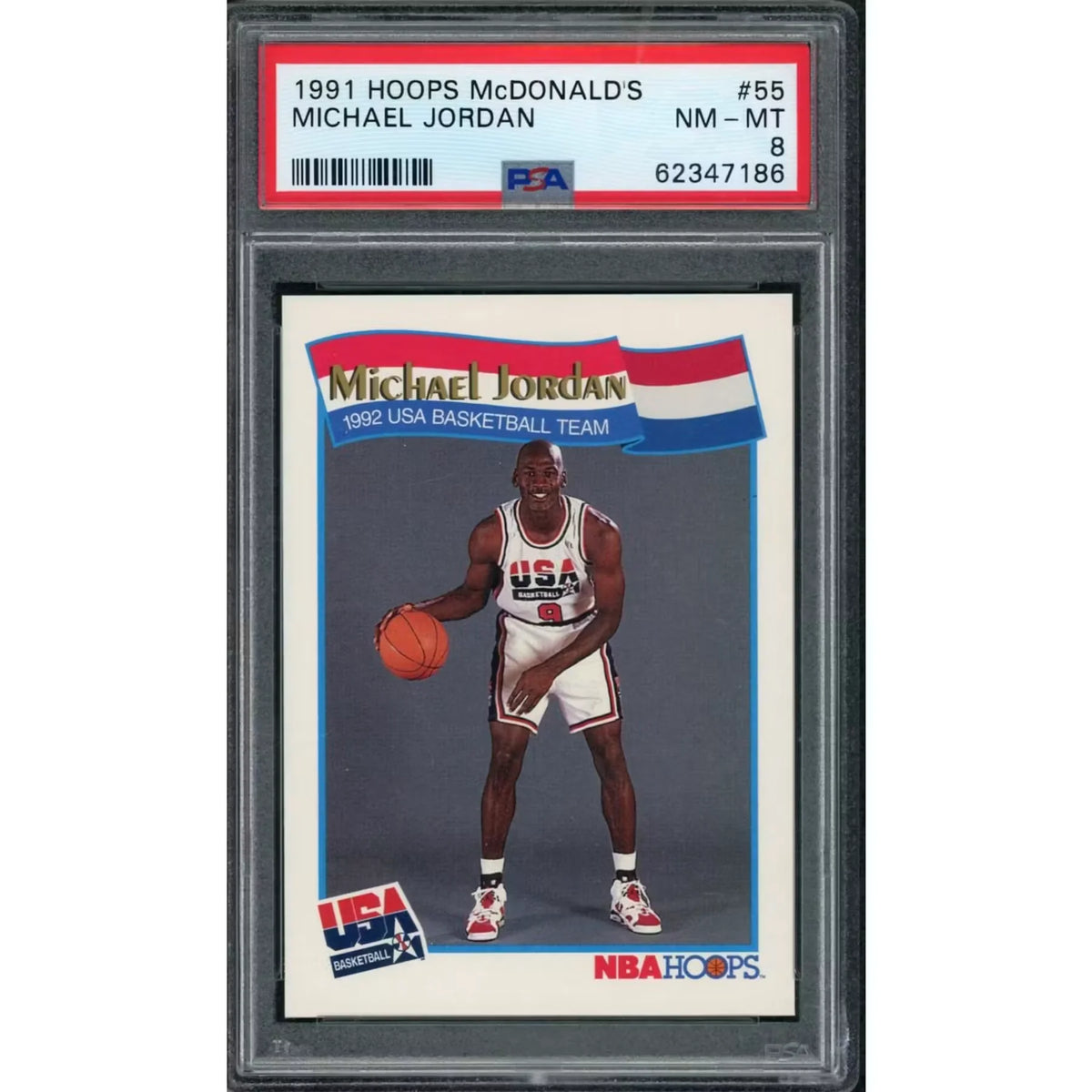 Michael Jordan 1991 Hoops McDonald's #55 | PSA 8 | P7458611