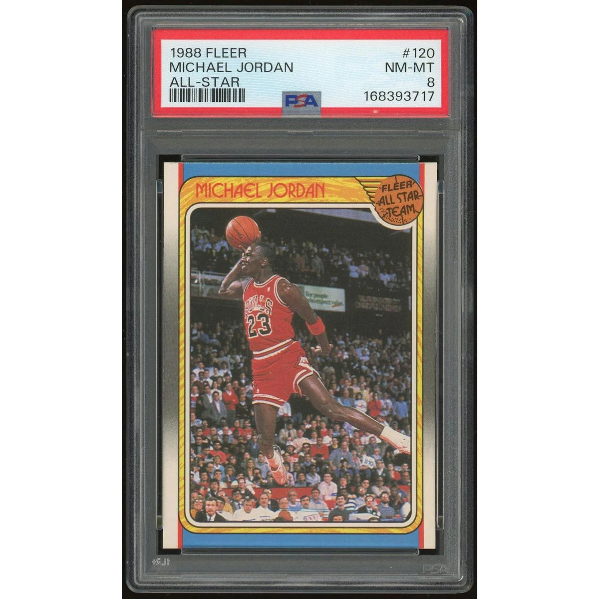 1988-89 Fleer #120 Michael Jordan All-Star | PSA 8 | P7778058