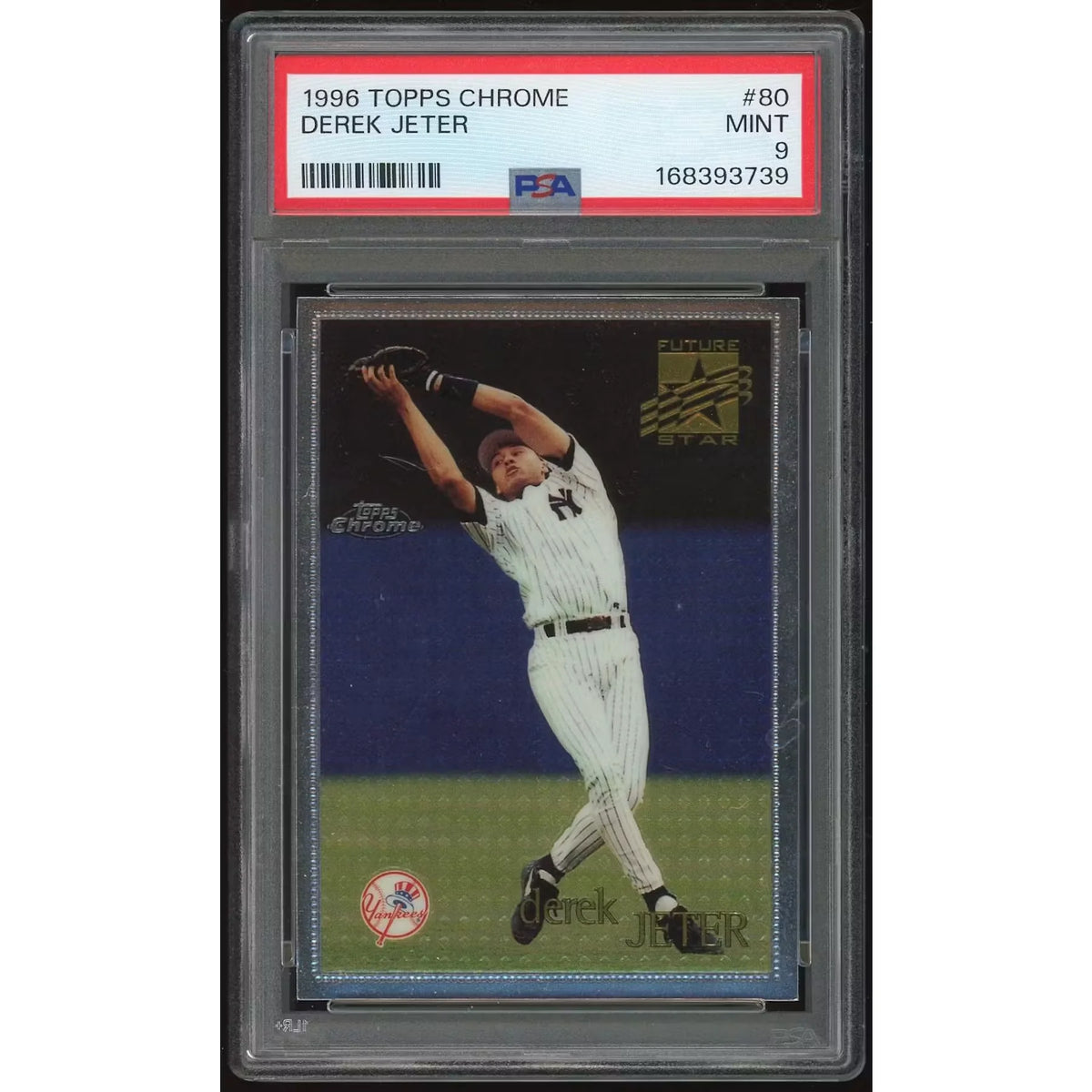 Derek Jeter 1996 Topps Chrome #80 Card | PSA 9 | P7857488