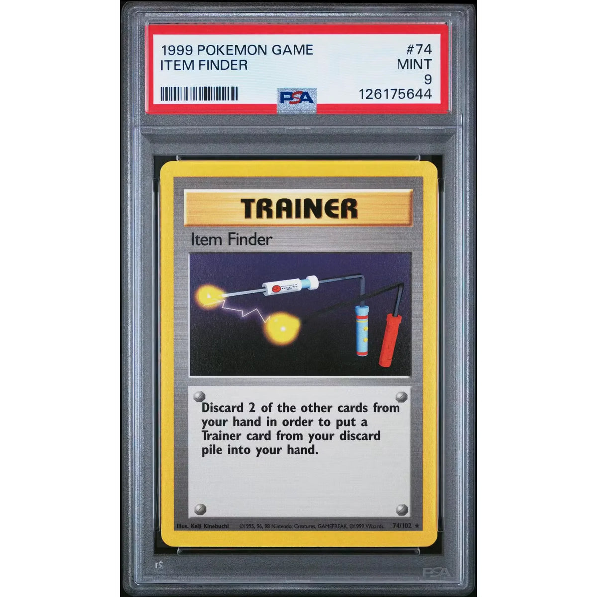 1999 Pokemon Base Set Item Finder #74 | PSA 9 | P8256014