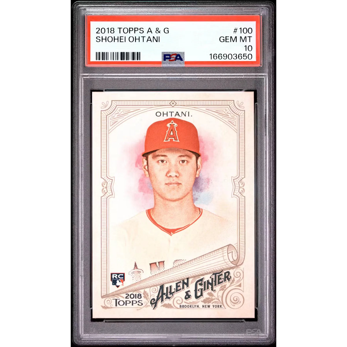 2018 Topps Allen & Ginter Shohei Ohtani Rookie #100 PSA 10 - D2 | P8331015
