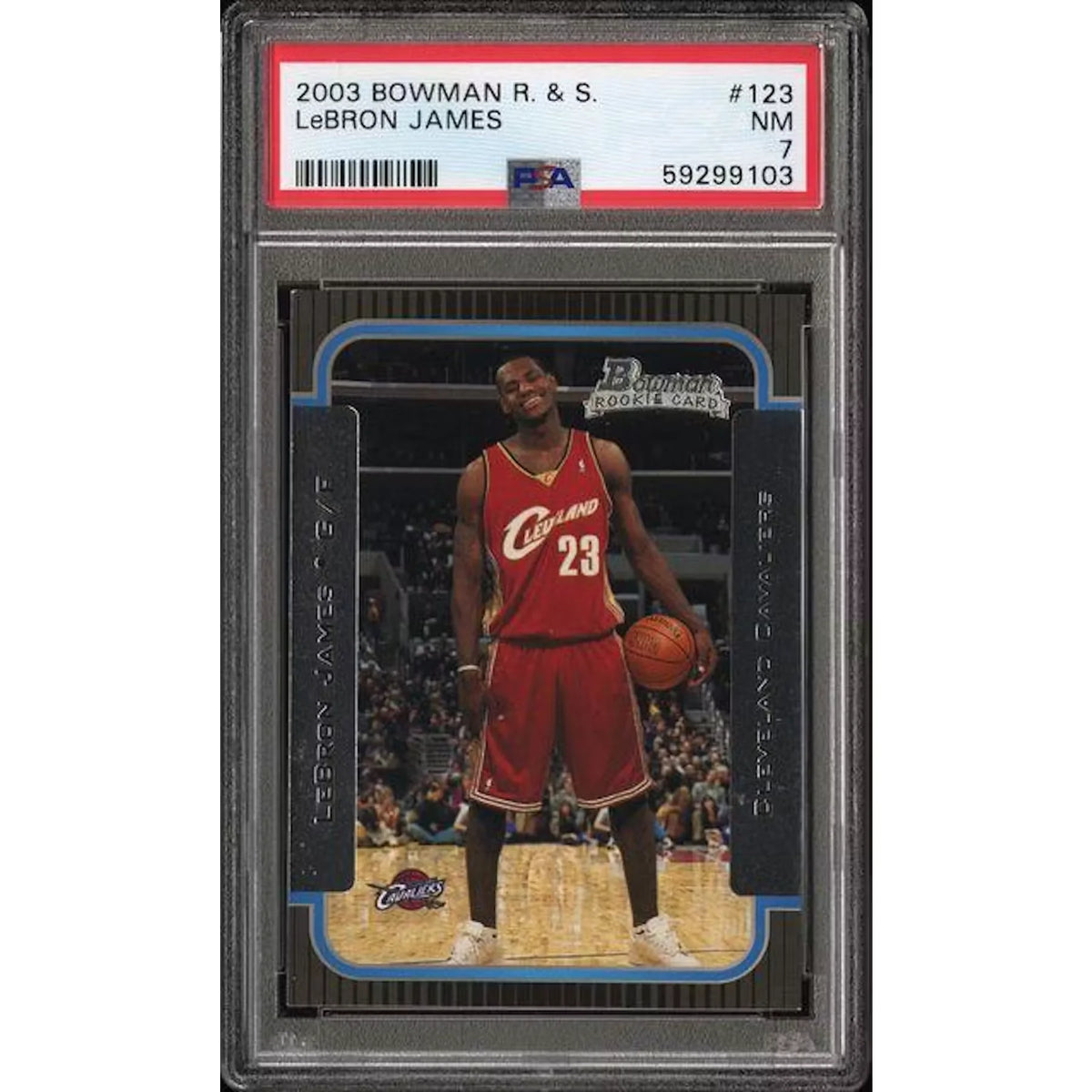 LeBron James 2003 Bowman Rookie Card #123 | PSA 7 | P8420487