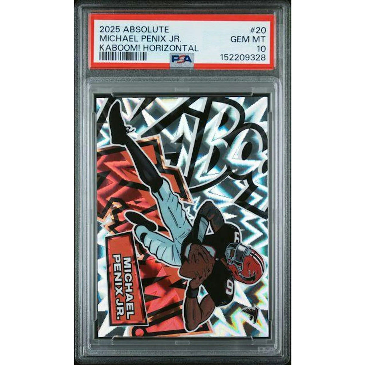 Michael Penix Kaboom! Horizontal #20 PSA 10 | 2025 Panini Absolute | P8420841