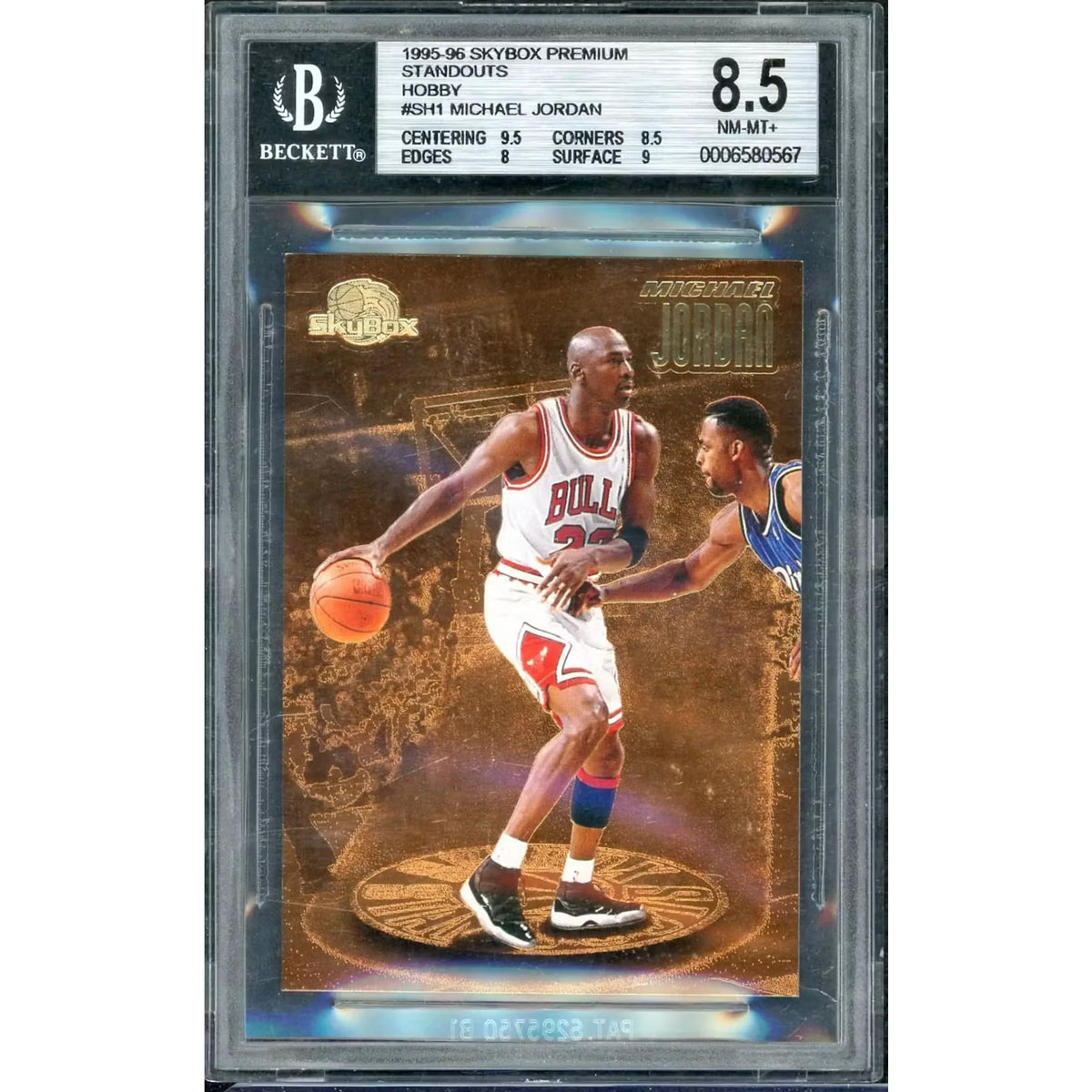 1995-96 Skybox Premium Michael Jordan Standouts Hobby #SH1 BGS 8.5 | P8472472