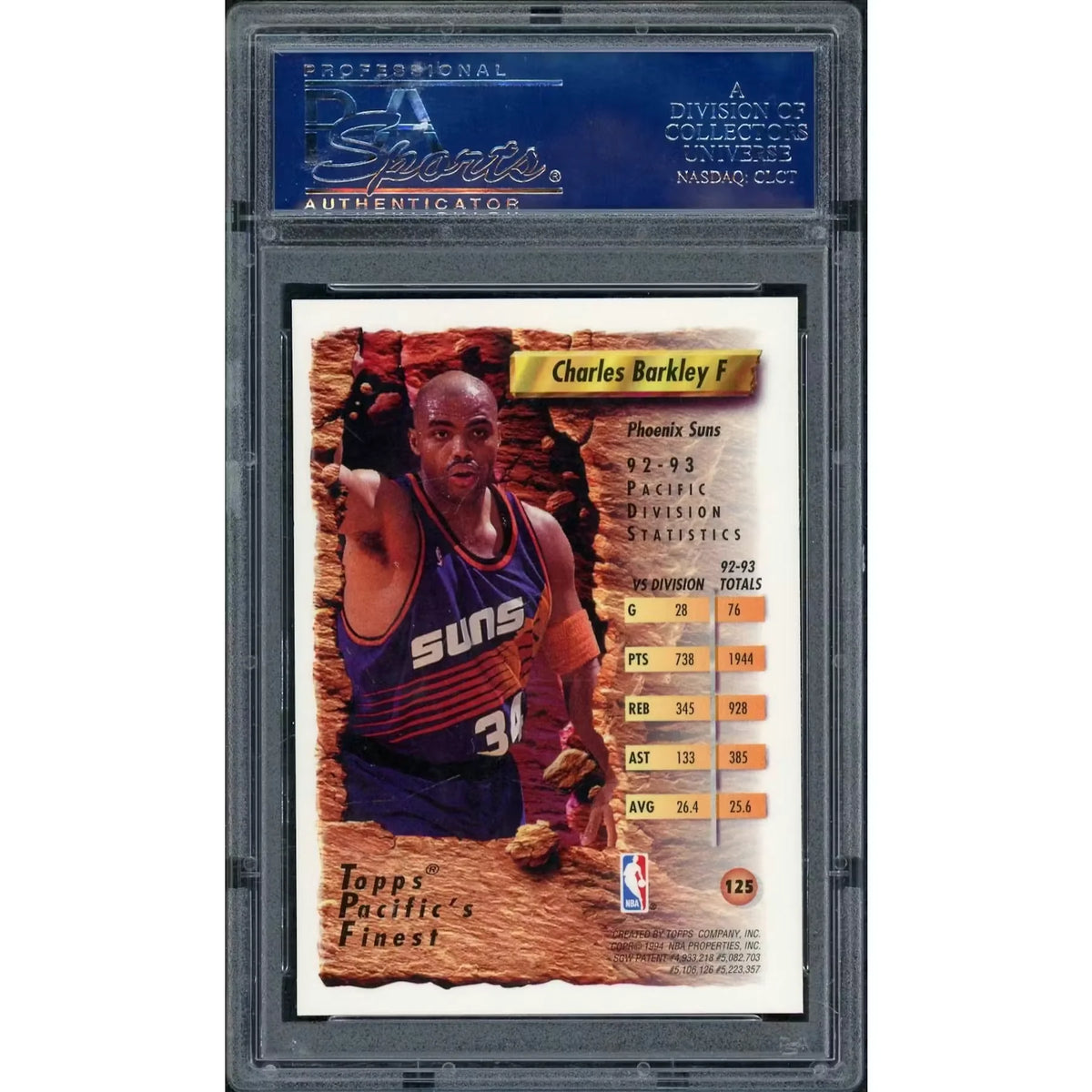 Charles Barkley 1993 Topps Finest #125 | PSA 10 | P8472690