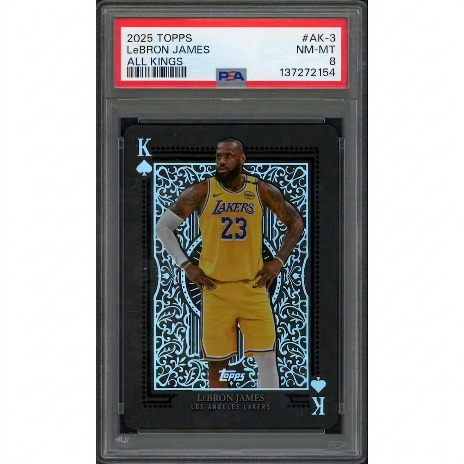 LeBron James 2025 Topps All Kings #AK-3 | PSA 8
