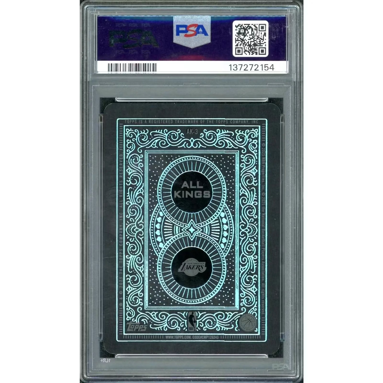 LeBron James 2025 Topps All Kings #AK-3 | PSA 8