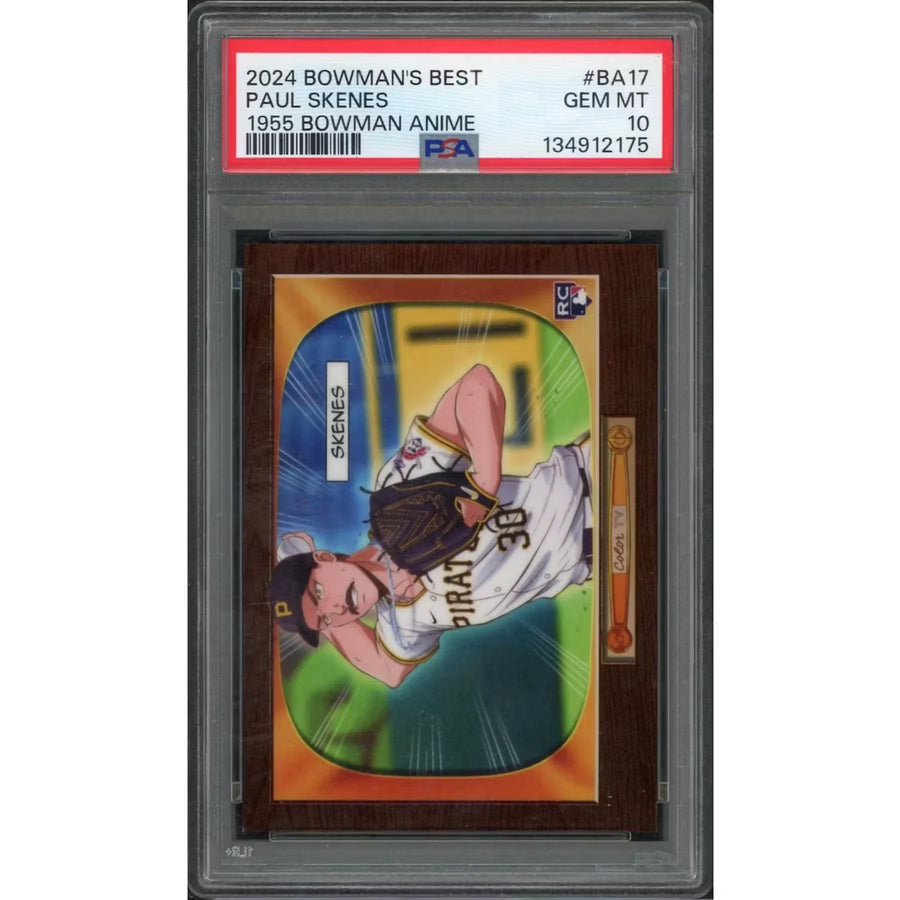 Paul Skenes 2024 Bowman's Best 1955 Bowman Anime Rookie #BA-17 | PSA 10