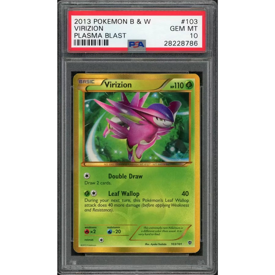 2013 Pokemon Black & White Plasma Blast Virizion #103 | PSA 10