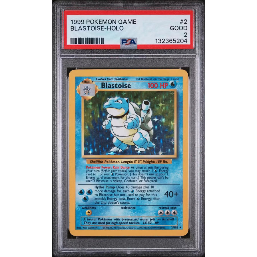 Pokemon Base Set Unlimited Blastoise 2/102 | PSA 2